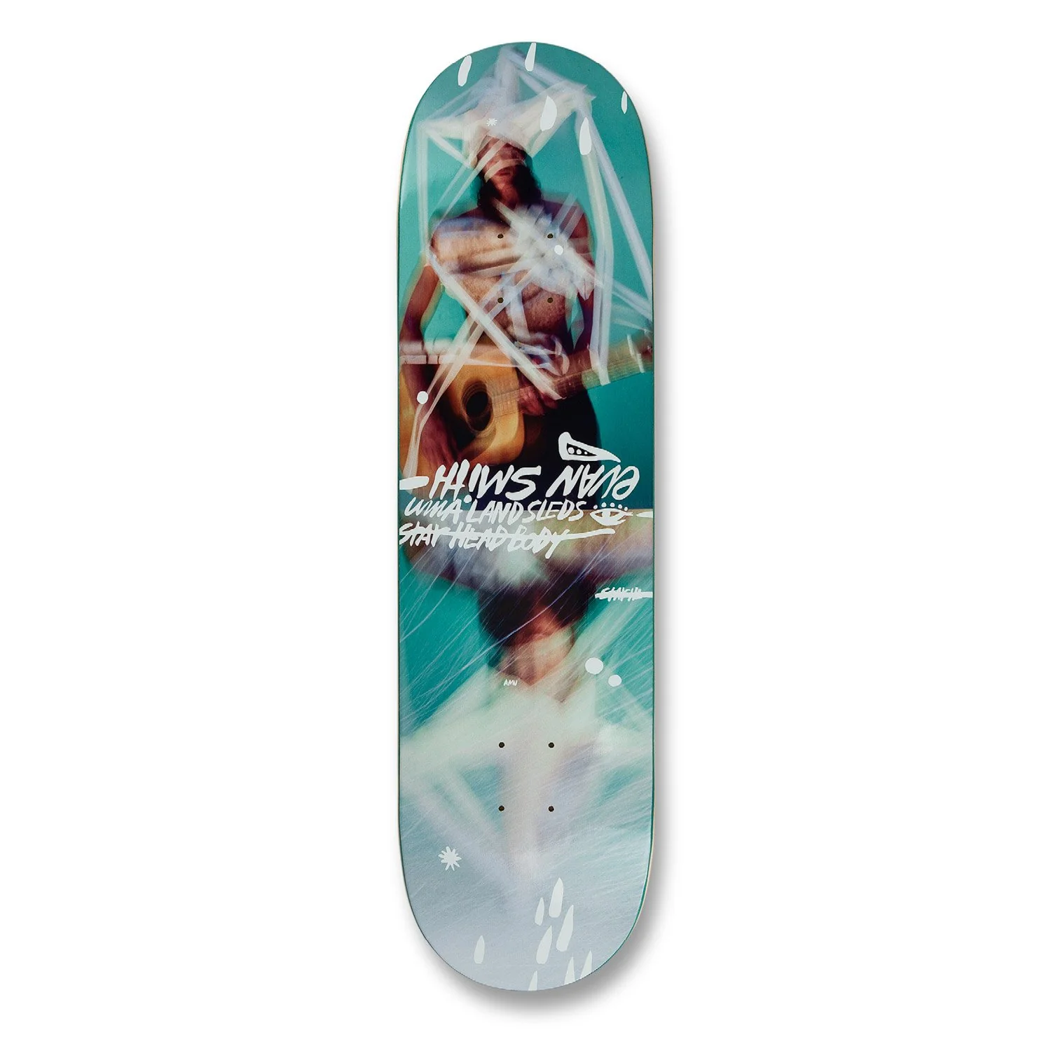 Uma Landsleds Evan Smith Taped Up Skateboard Deck - 8.5
