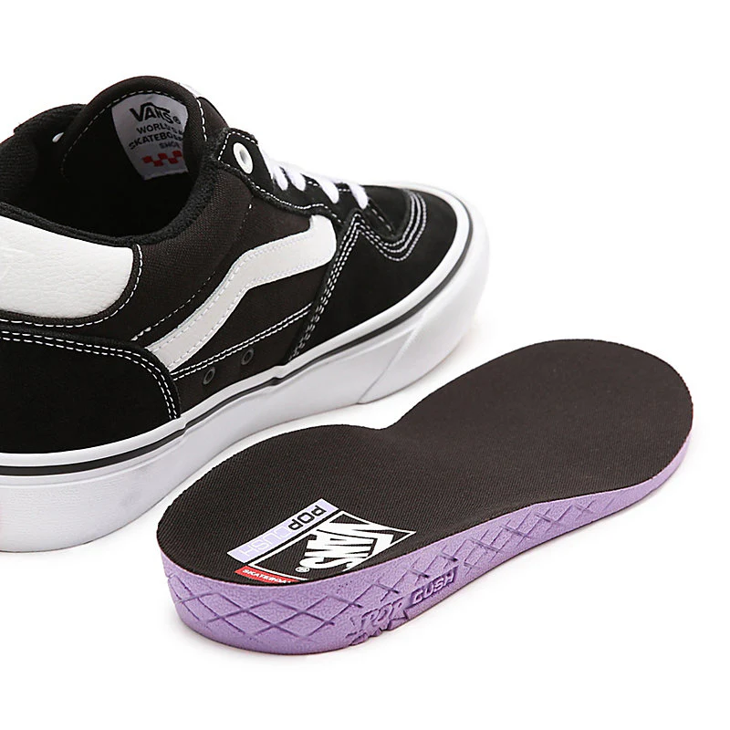 Vans Rowan Pro Black White Skate Shoes - Image 3