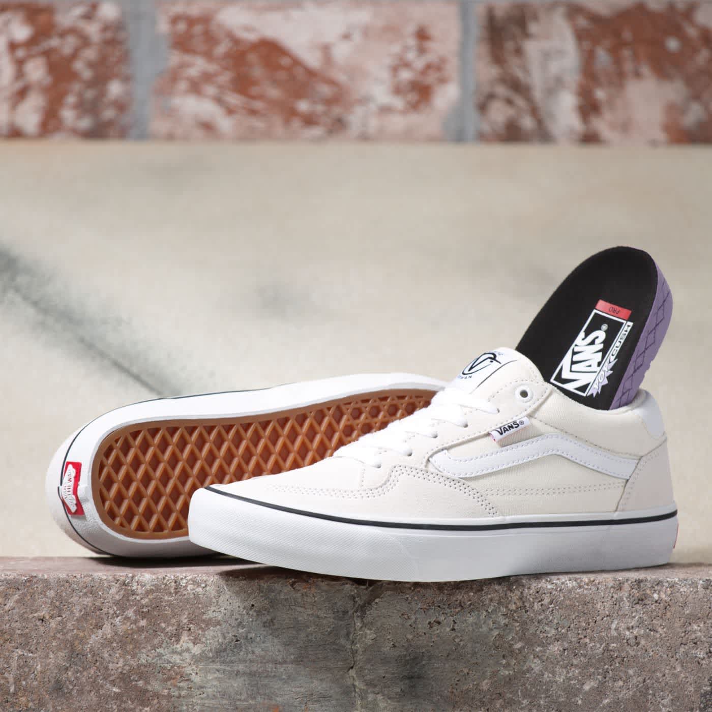 Vans Rowan Pro Marshmallow White Skate Shoes - Image 2