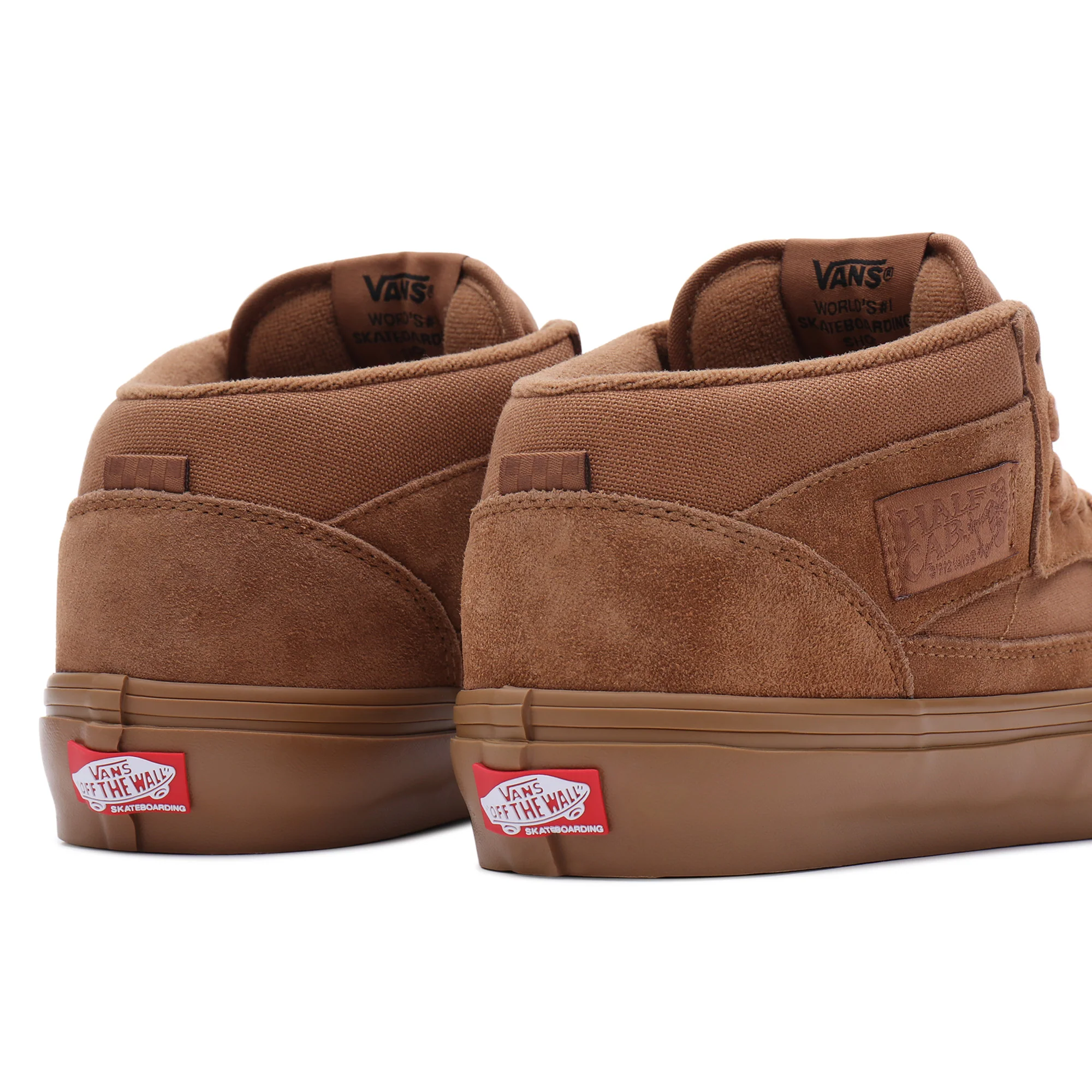 Vans Skate Half Cab Skateboarding Shoes - Brown/Brown - Image 5