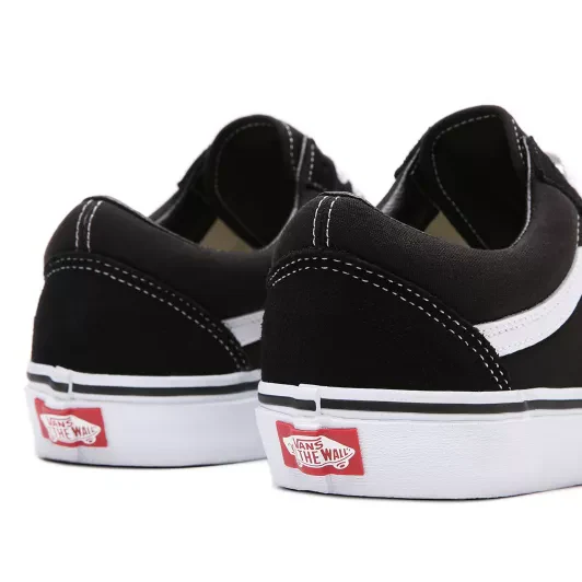Vans Skate Old Skool Pro Skateboarding Shoes - Black/White - Image 2