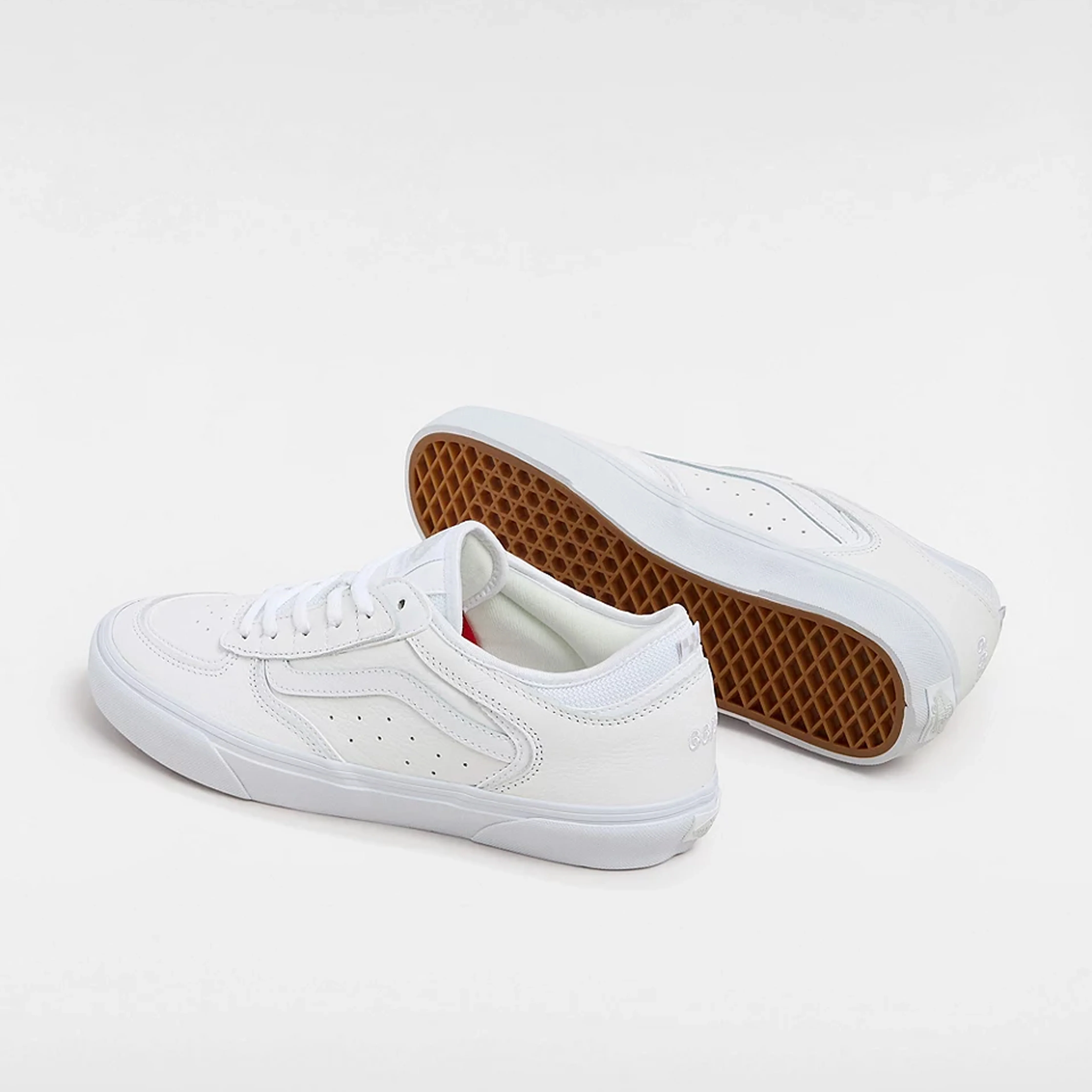 Vans Skate Rowley Leather Skate Shoes - White - Image 3