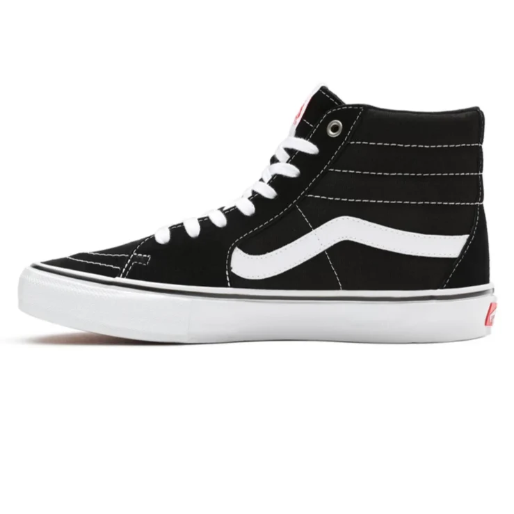 Vans Skate Sk8 Hi Skate Shoes - Black/White - Image 4