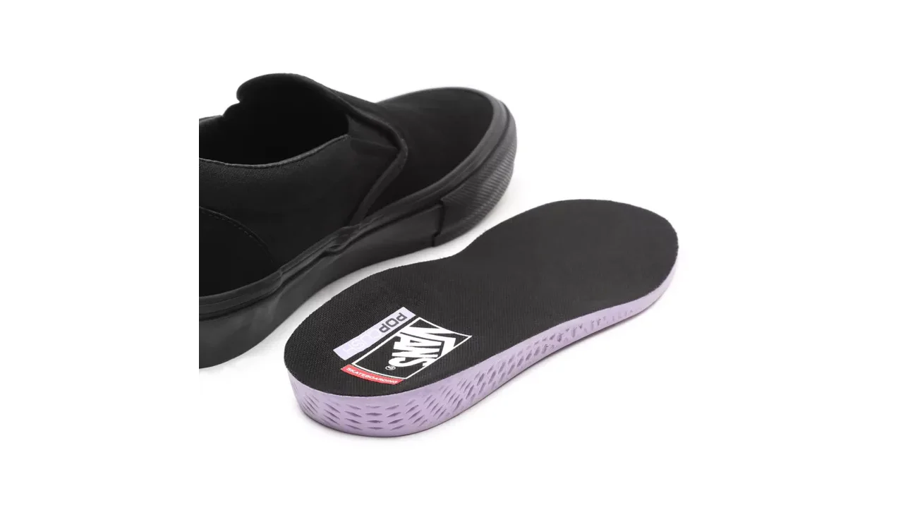 Vans Skate Slip-On Pro Skate Skateboarding Shoes - Black/Black (Blackout) - Image 4
