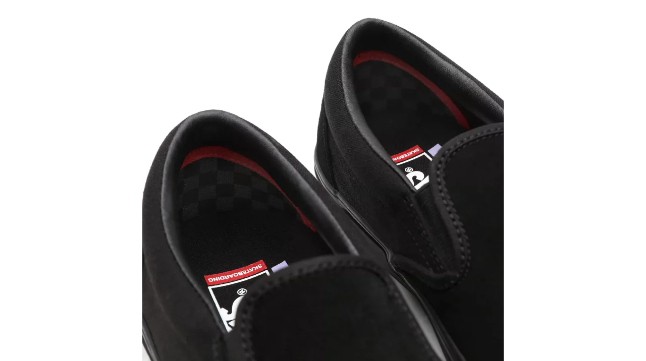 Vans Skate Slip-On Pro Skate Skateboarding Shoes - Black/Black (Blackout) - Image 6