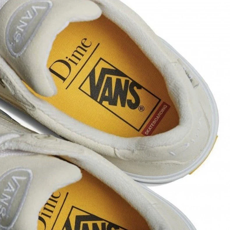 Vans X Dime Mtl Wayvee Skateboard Shoes - Egret/White - Image 4