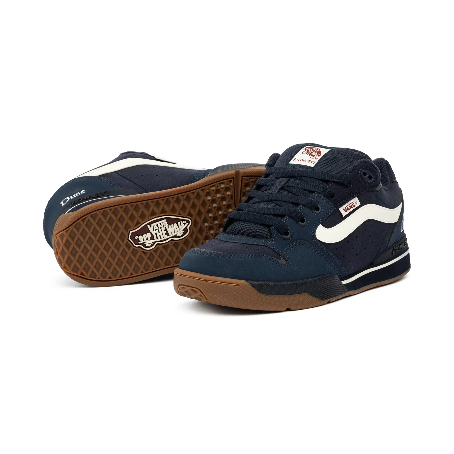 Vans x Dime Rowley XLT Skate Shoes - Navy - Image 3