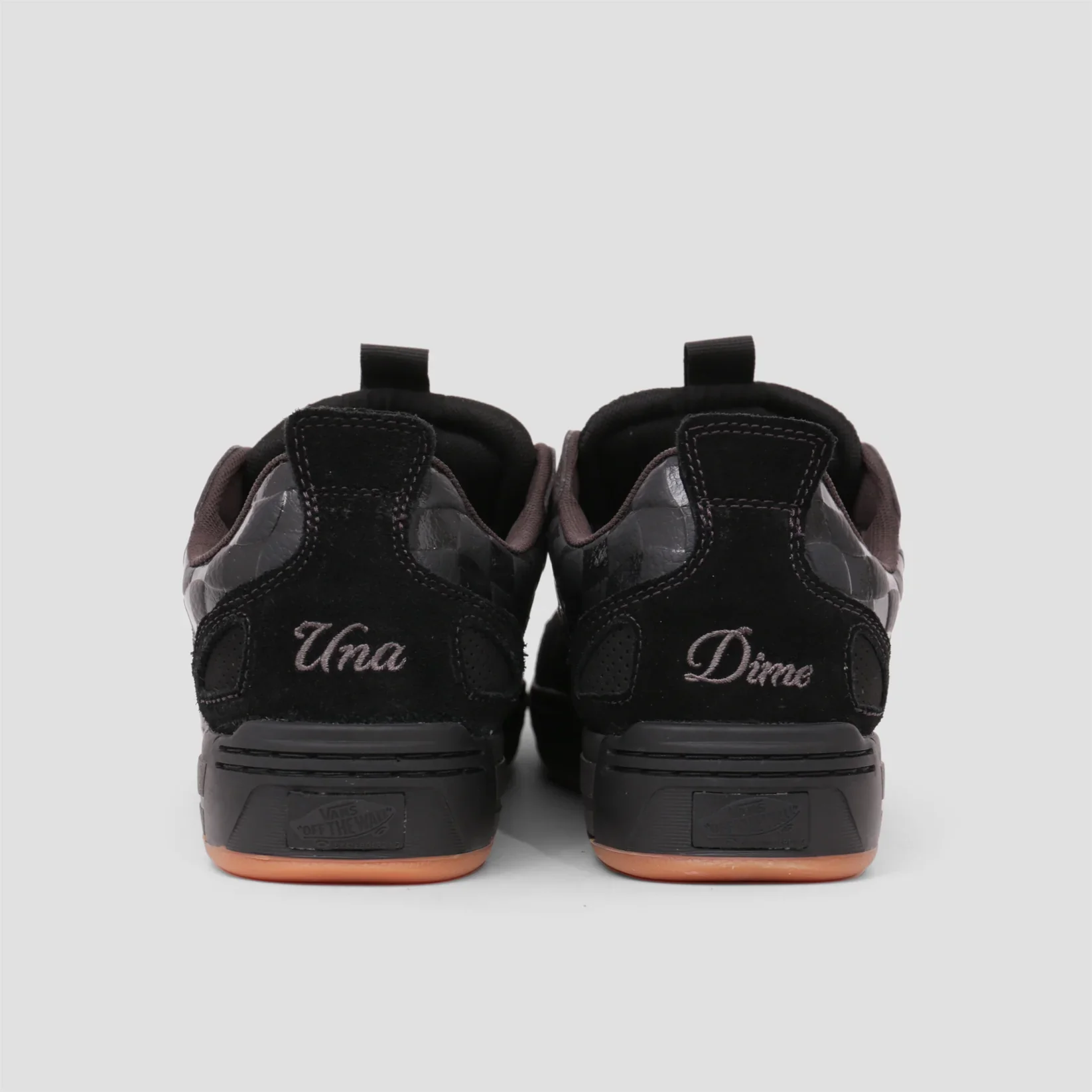Vans X Dime Una Skate Mixxa Athletic Skate Shoes - Black / Grey - Image 4