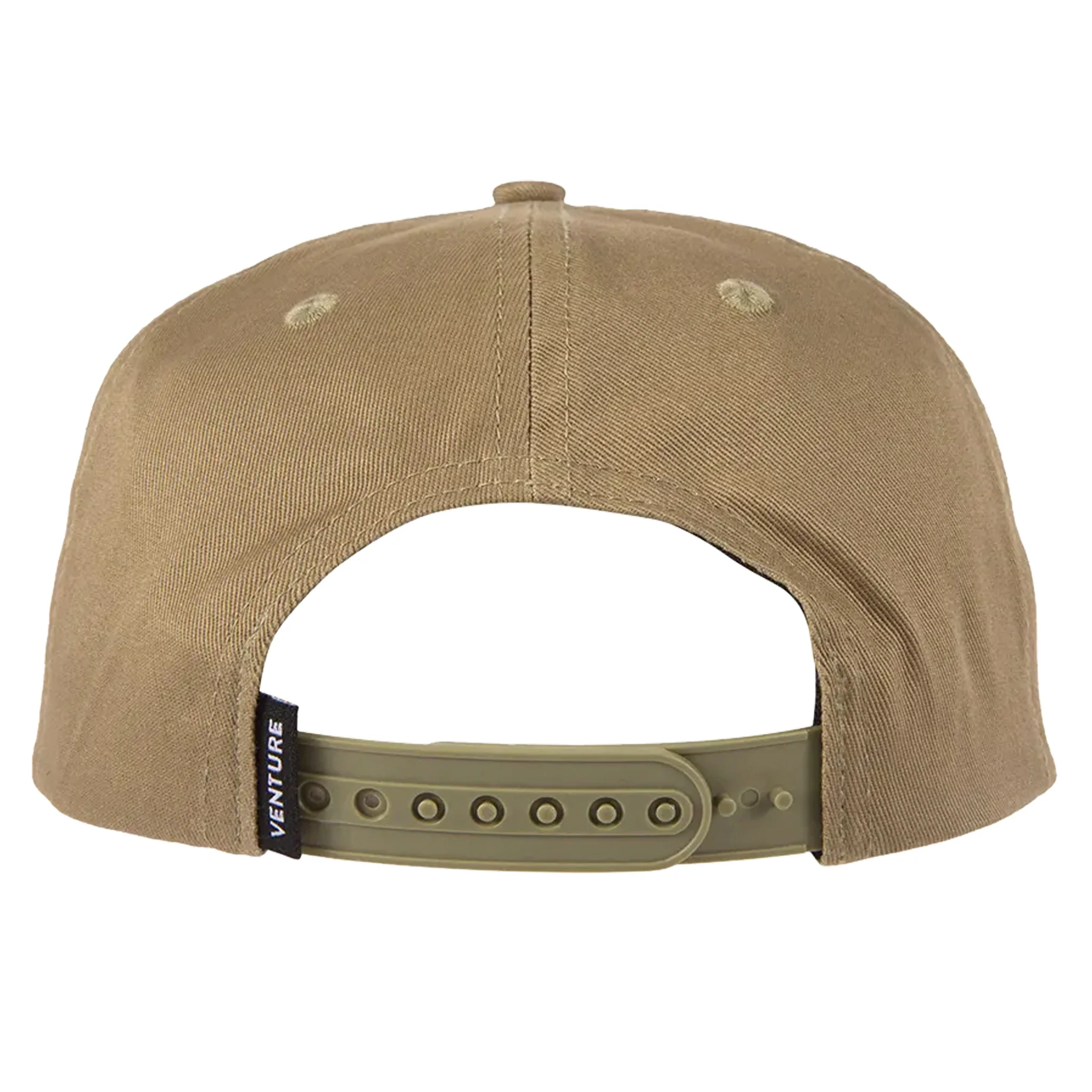 Venture - Awake Snapback Cap - Khaki/Red - Image 2