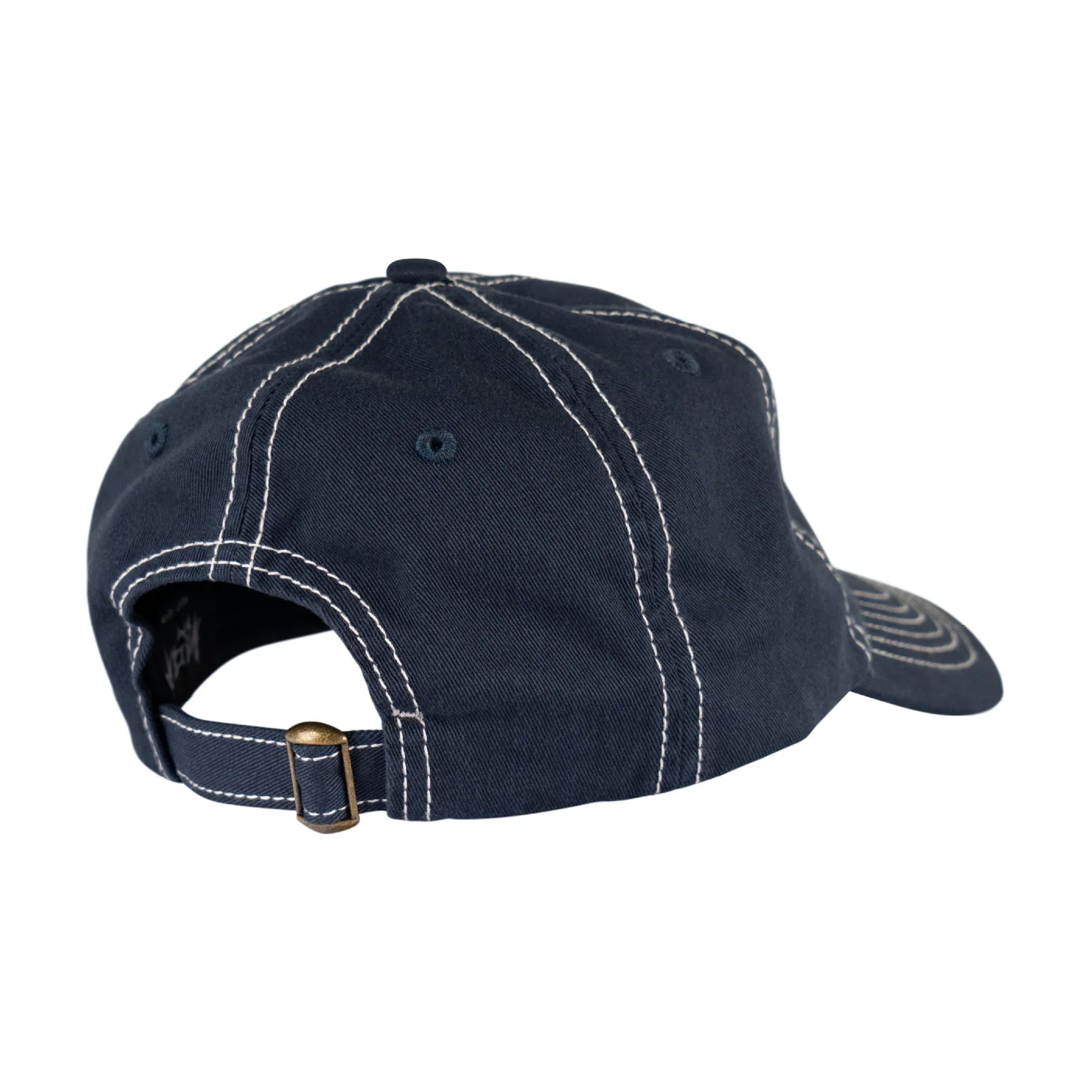 Welcome Skateboards Caste Unstructured Contrast-Stitch Hat - Navy / White - Image 3