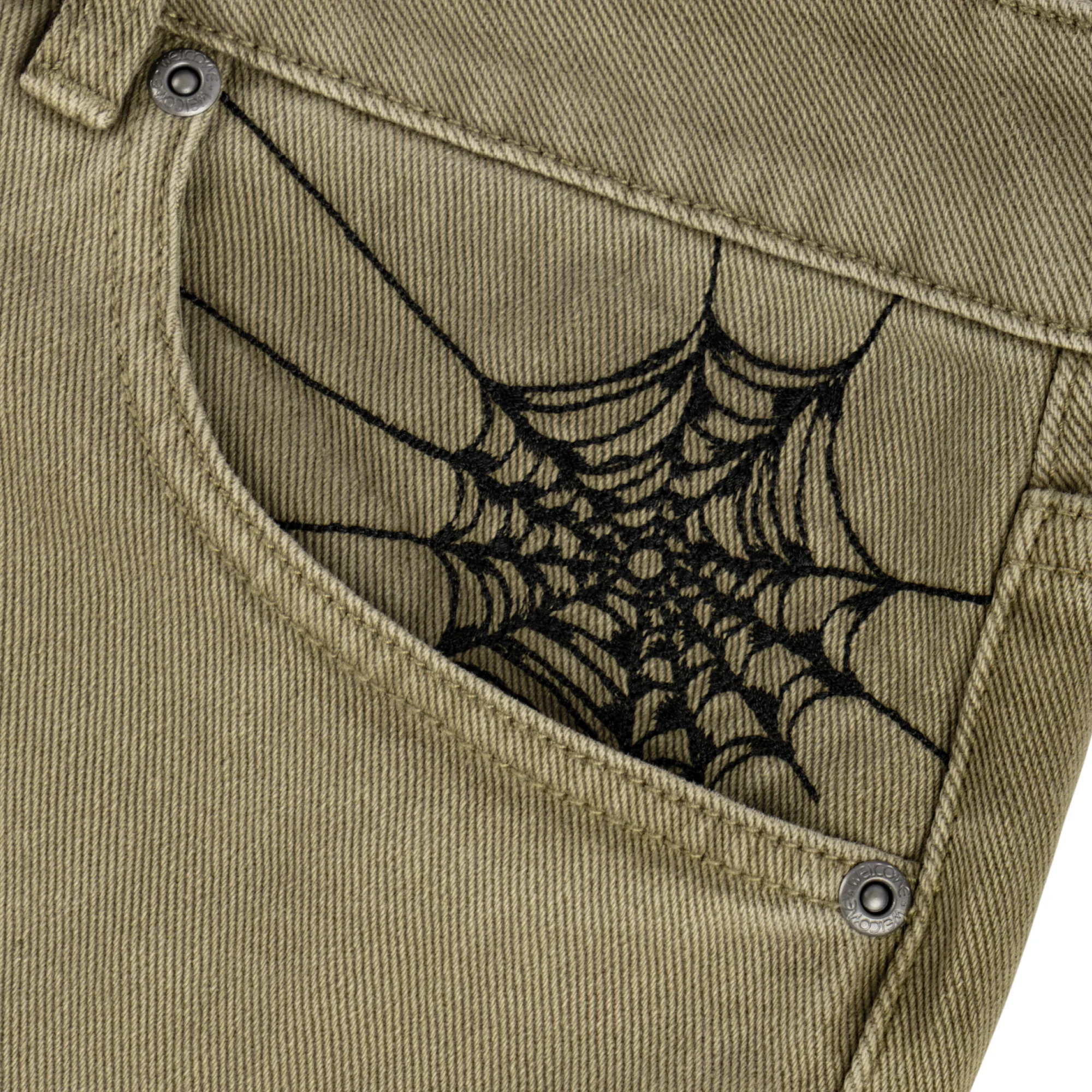 Welcome Skateboards Chasm Baggy Denim Jorts - Cedar - Image 2
