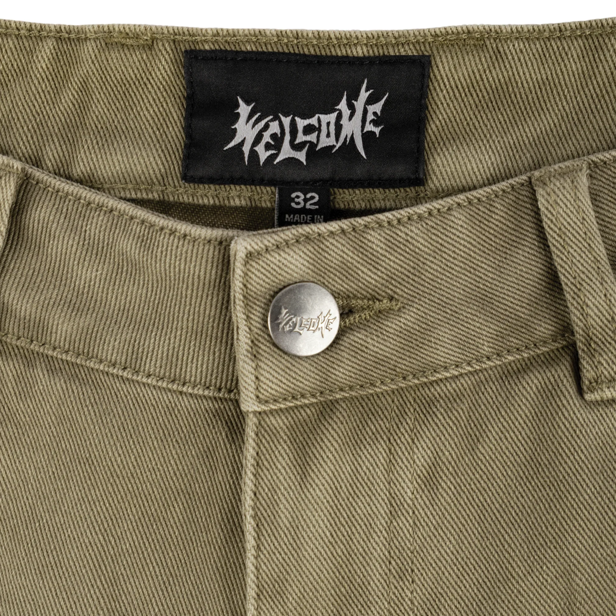 Welcome Skateboards Chasm Baggy Denim Jorts - Cedar - Image 3
