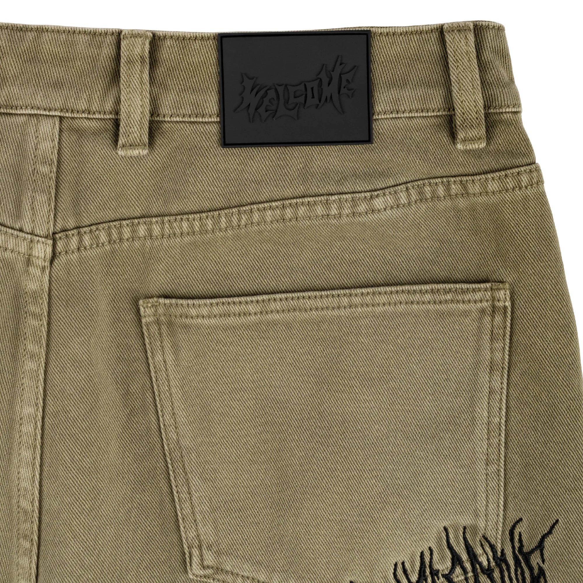 Welcome Skateboards Chasm Baggy Denim Jorts - Cedar - Image 4