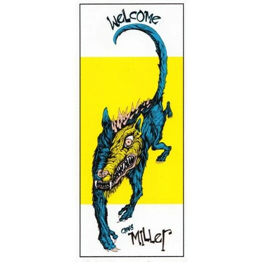 Welcome Skateboards - Chris Miller Beast Sticker