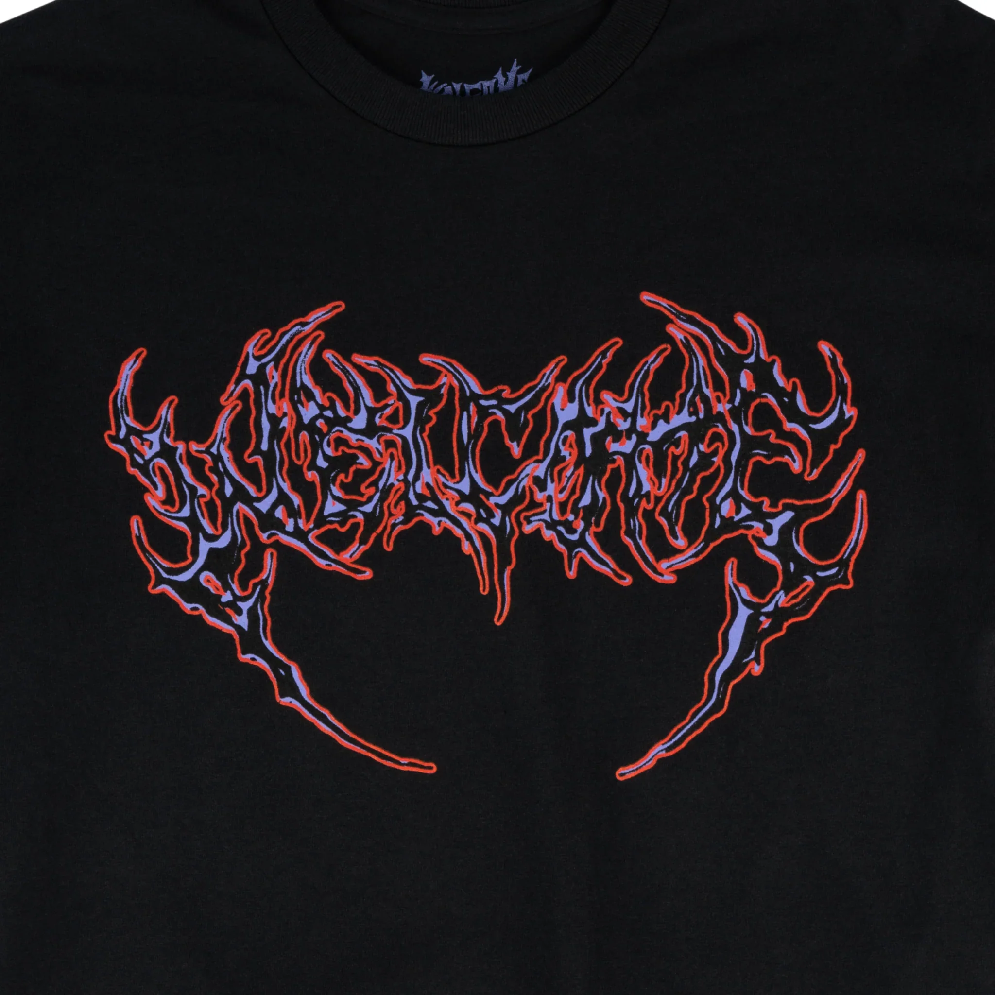 Welcome Skateboards Fang Tee - Black / Purple /Red - Image 2