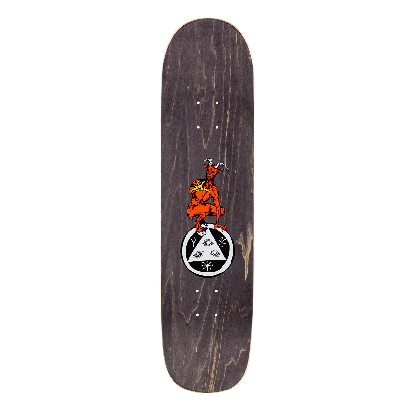 Welcome Skateboards Hooter Shooter on Bunyip Mid Skateboard Deck (Black) - 8.25 - Image 2