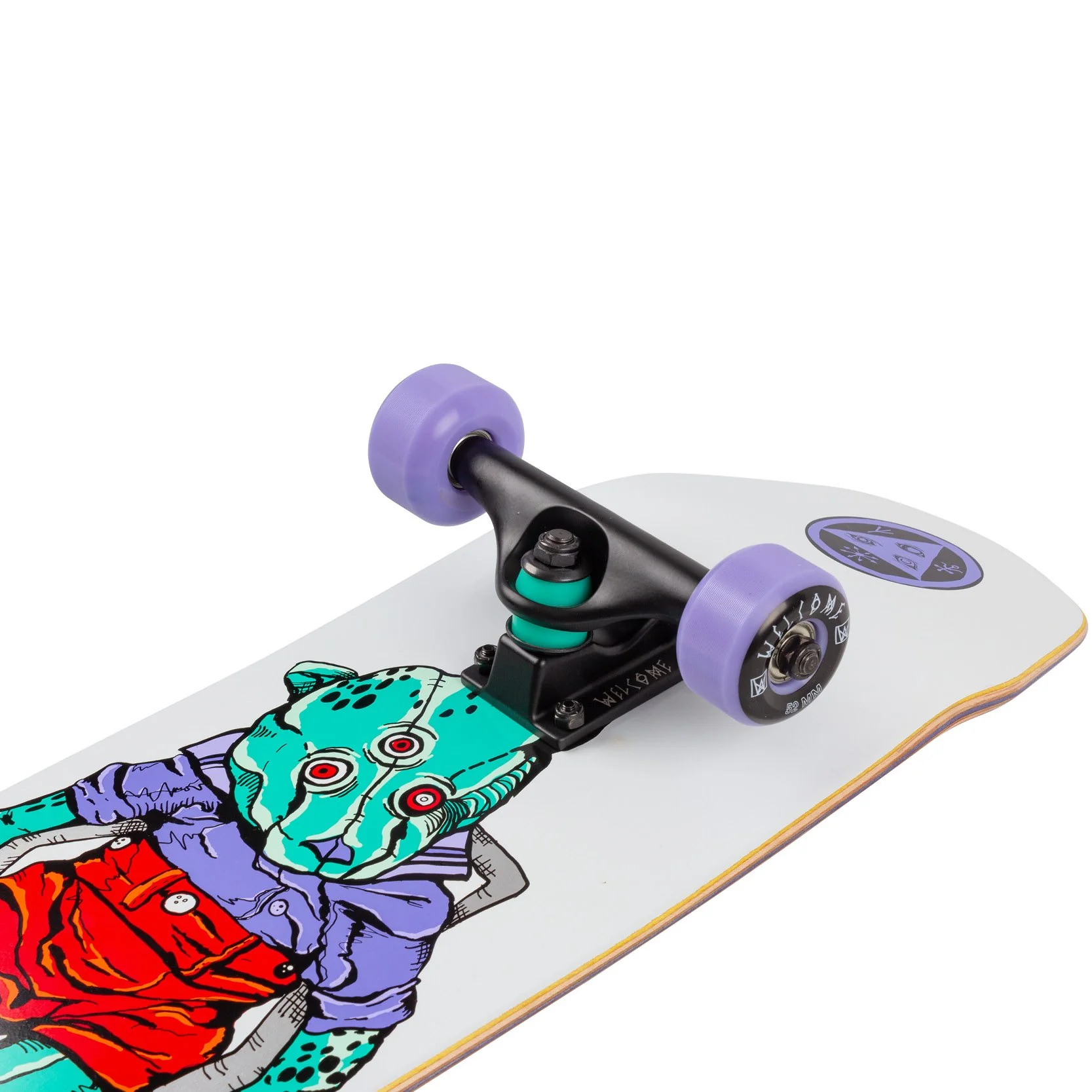Welcome Skateboards Teddy Complete on Scaled Down Wicked Princess Complete Skateboard- 7.75 - Image 3