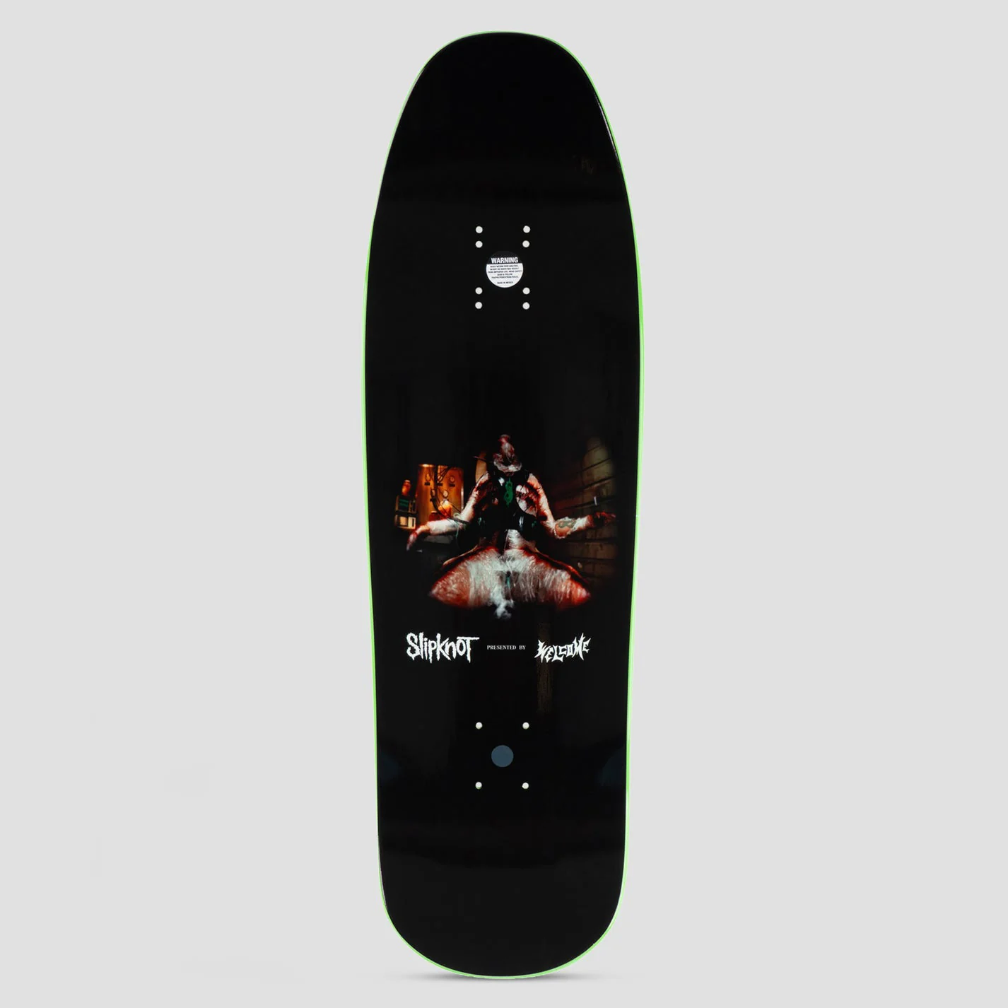 Welcome Skateboards X Slipknot Self - Titled Skateboard Deck - 9.67 (Black Green Dip) - Image 2