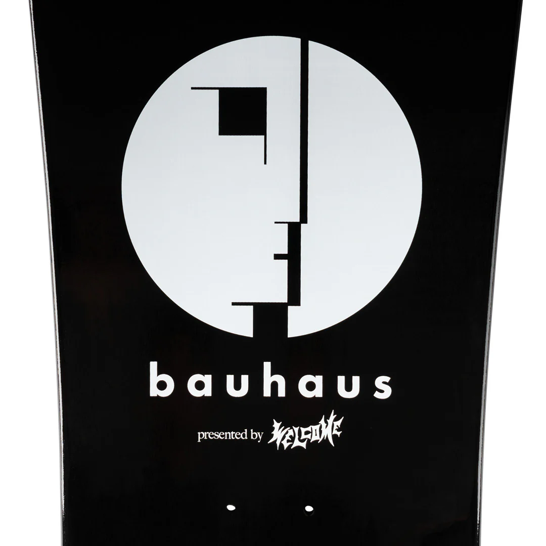 Welcome X Bauhaus Mask On Early Grab Black Dip Skateboard Deck -10.0 - Image 5