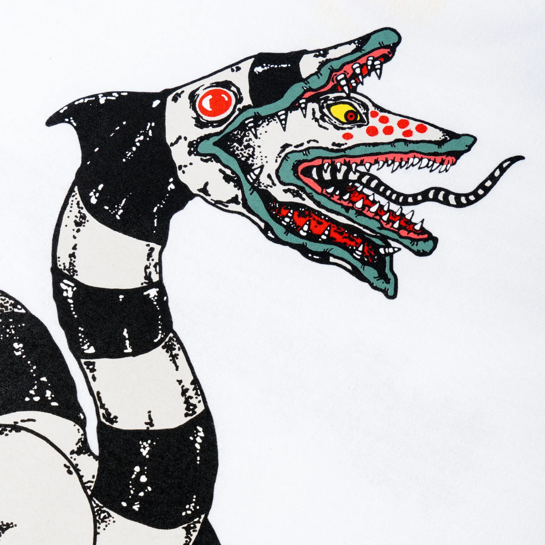 Welcome X Beetlejuice Sandworm Tee - White - Image 5