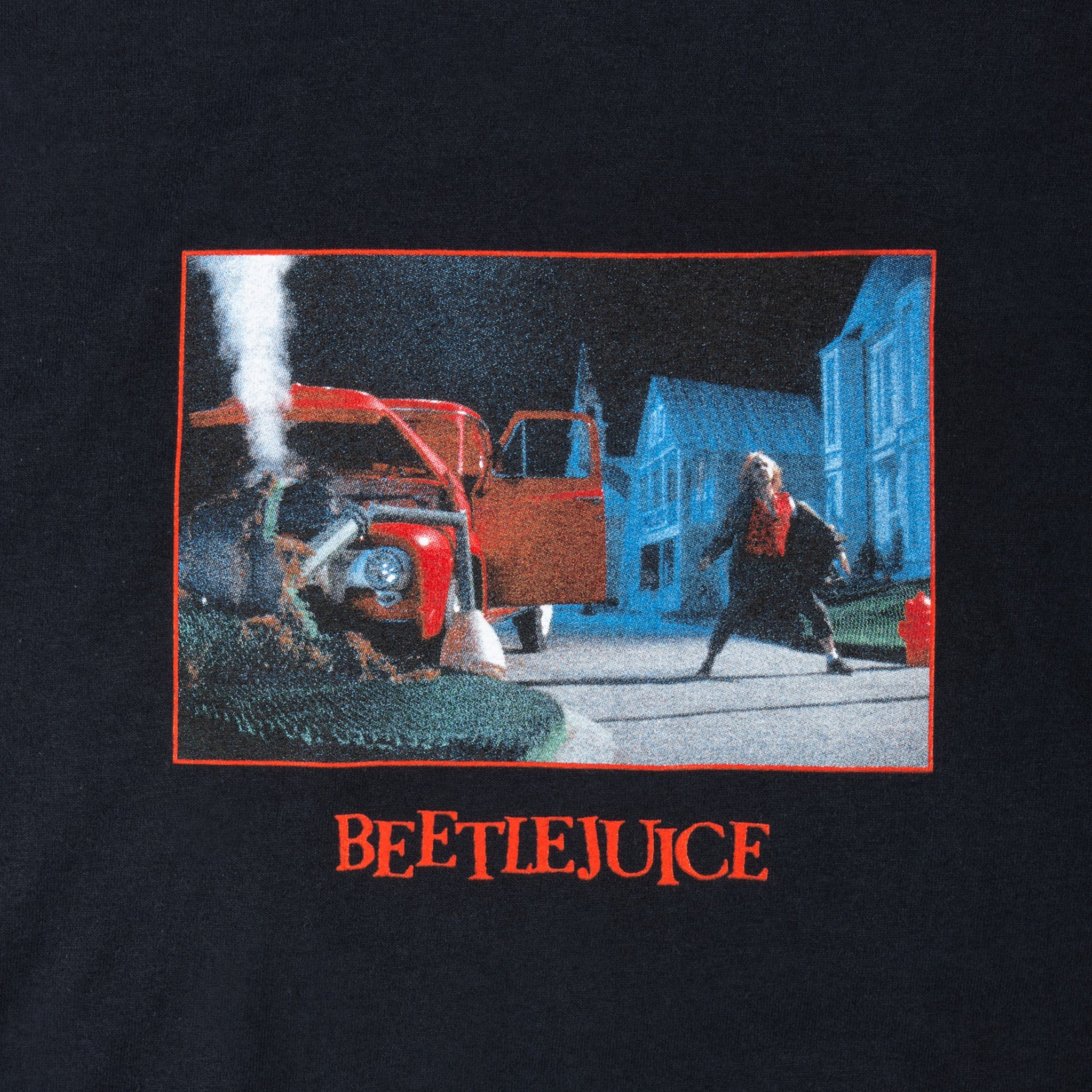 Welcome X Beetlejuice Tombstone Tee - Black - Image 3