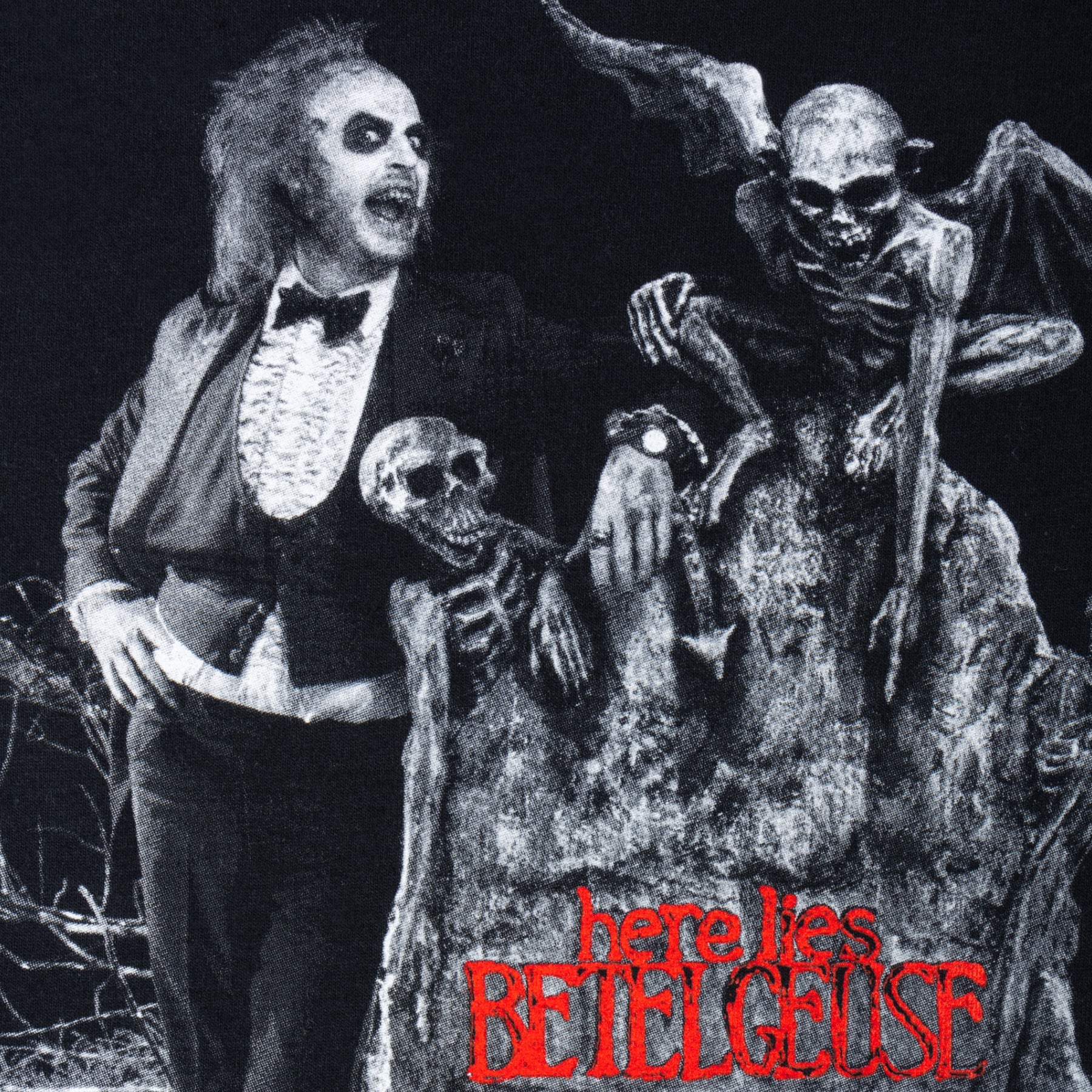 Welcome X Beetlejuice Tombstone Tee - Black - Image 6