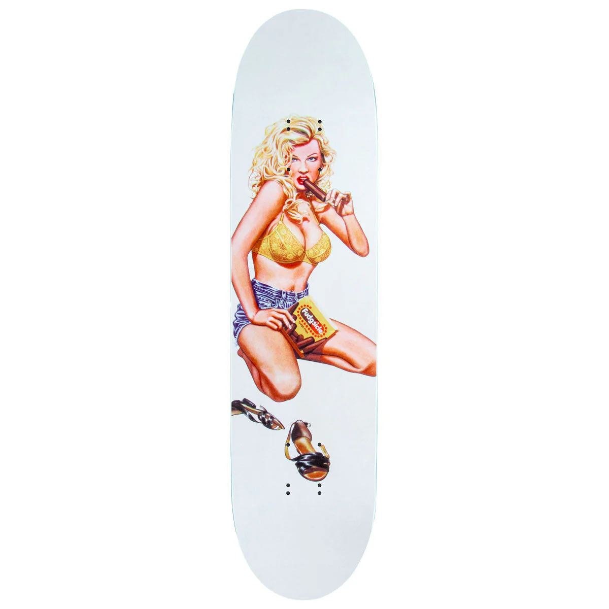 World Industries Heritage Kareem Campbell Fudgesicle Skateboard Deck - 7.68 (Slick OG Shape)