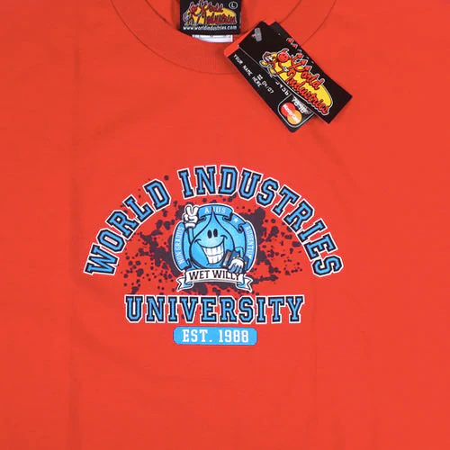 World Industries Wet Willy University T-Shirt - Red - Image 2