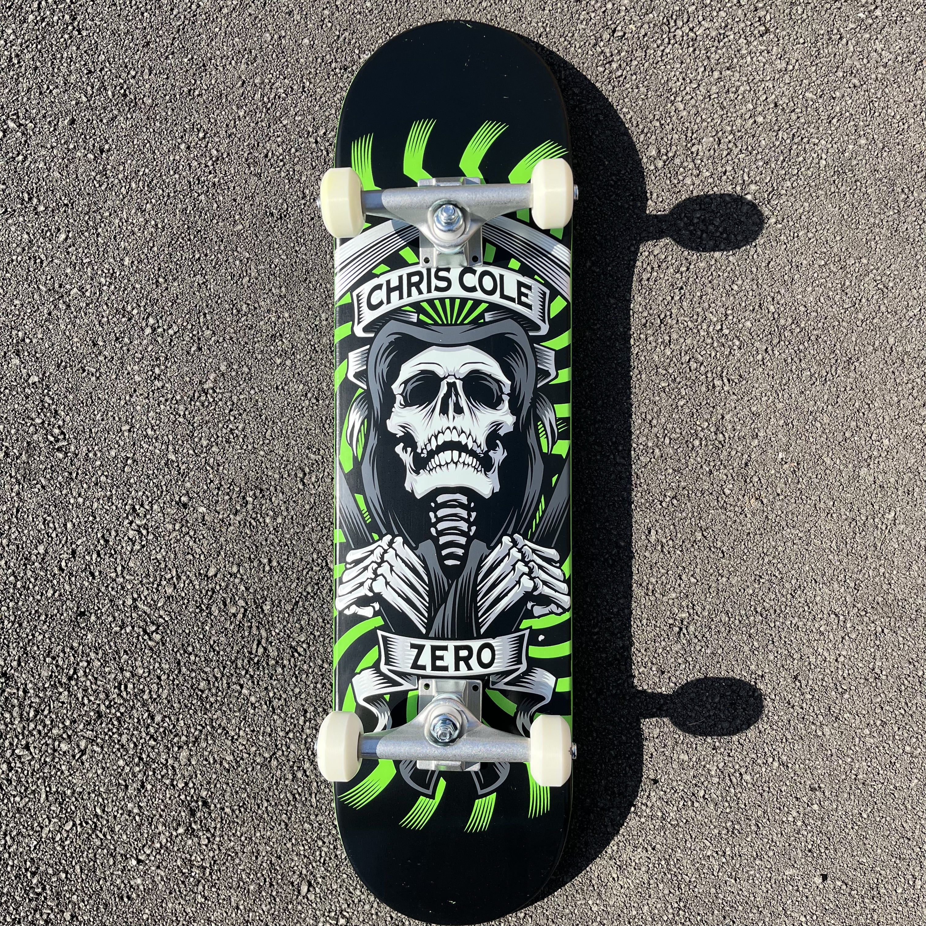 Zero Skateboards Chris Cole MMXX Green Complete Skateboard - 8.0