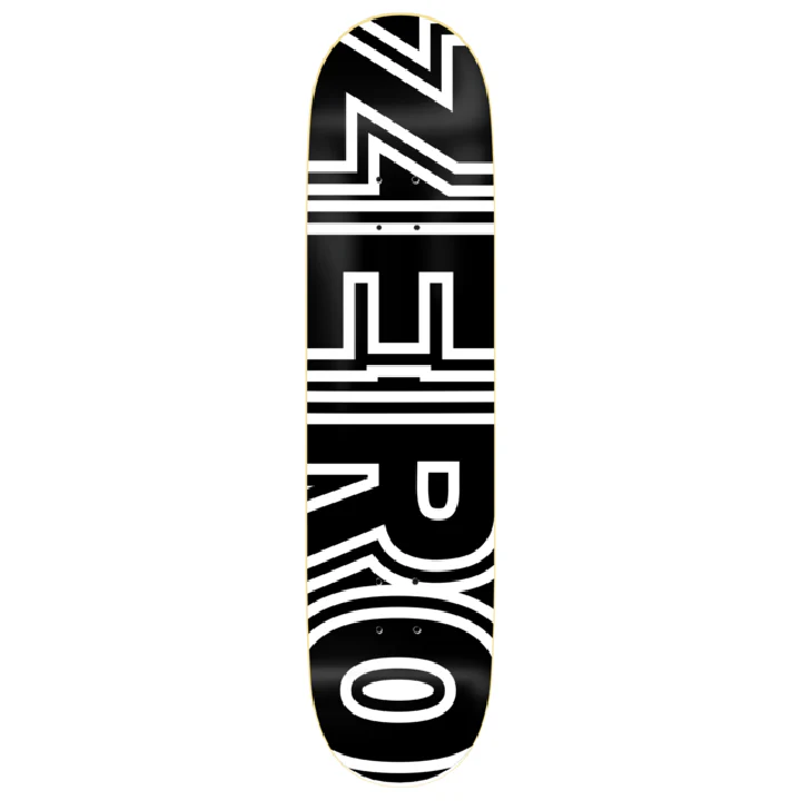 Zero Skateboards Classic Bold ZERO Skateboard Deck - 8.25