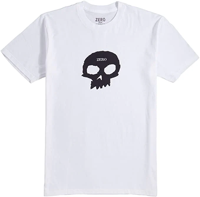 Zero Skateboards Single Skull T-Shirt - White - Image 2
